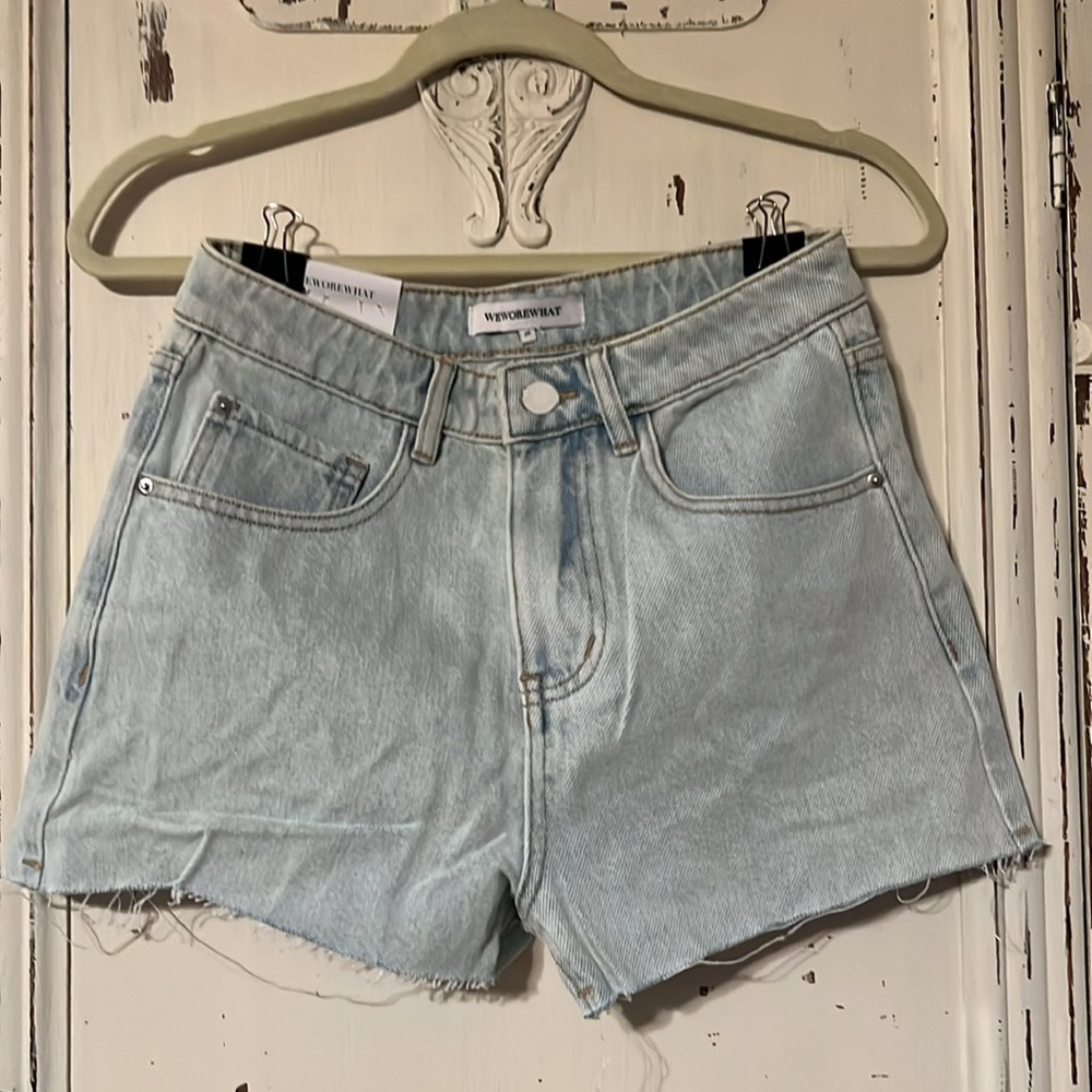 WeWoreWhat Light Blue Jean Shorts